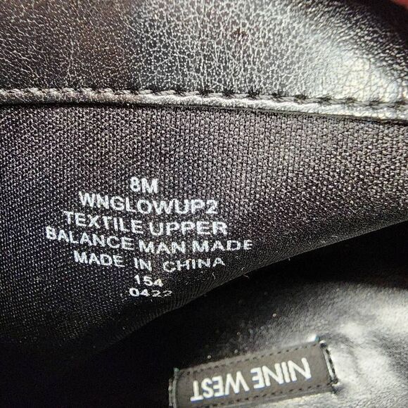 Nine West Glowup Platform Booties Size 8 Black - Picture 8 of 10